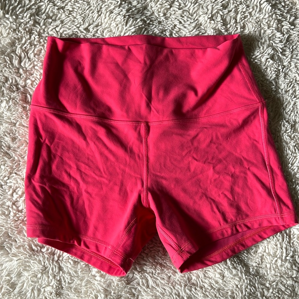 Lululemon Align 4 inch pink shorts size 8